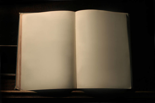 打開的書