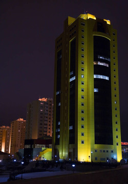 夜晚的城市場景