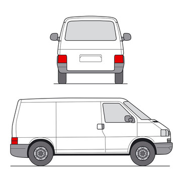 微型面包車向量