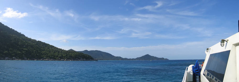 Koh Nang Yuan灣的船；thailande