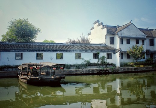 西塘古鎮(zhèn)烏篷船