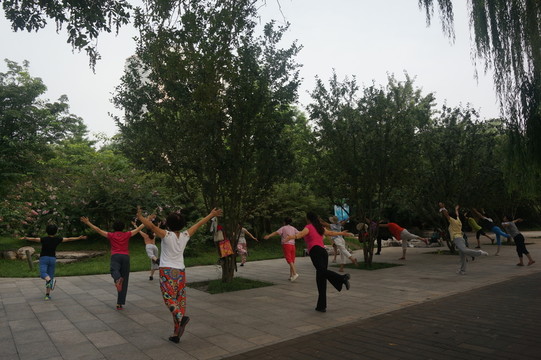 紫竹院公園里的廣場舞