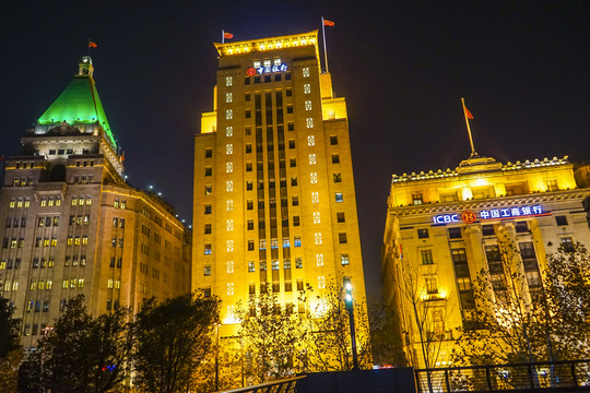 外灘夜景 外灘建筑群