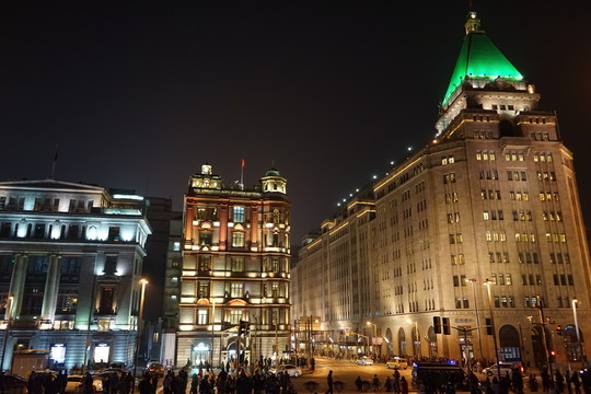 外灘夜景 外灘建筑群