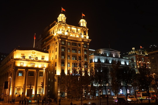 外灘夜景 外灘建筑群