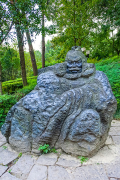 張飛石雕 武侯祠