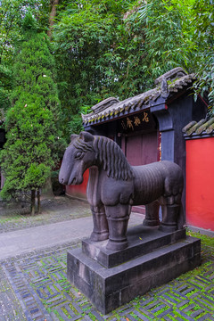 石馬塑像 武侯祠
