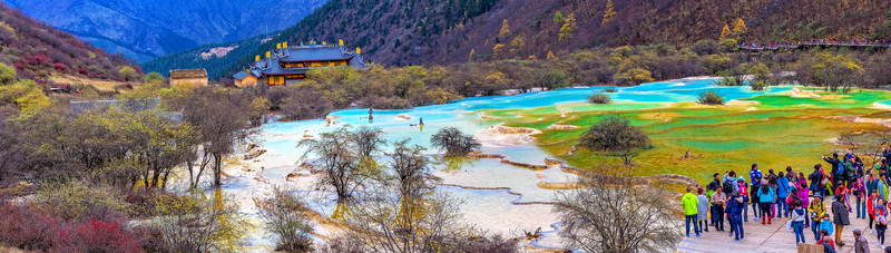 黃龍五彩池 多張合成全景圖