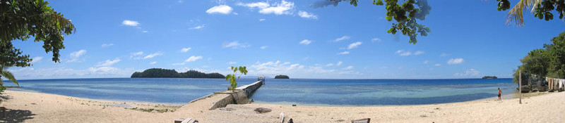 Pulau kadidiri海灘；togians島；蘇拉威西；印度尼西亞；大全景