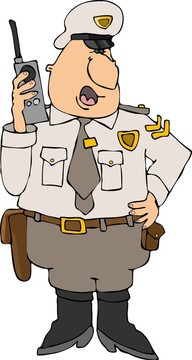 收音機上的警察
