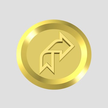 金箭頭圖標(biāo)