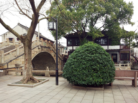 江南古鎮(zhèn)水鄉(xiāng)星巴克