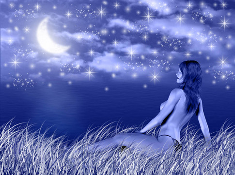 夜晚的女人