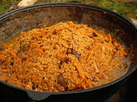 戶外野餐肉飯?jiān)诨? style=