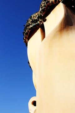 Casa Mila的屋頂煙囪
