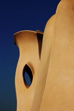 Casa Mila的屋頂煙囪