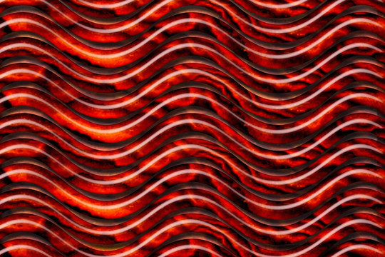 紅色波浪