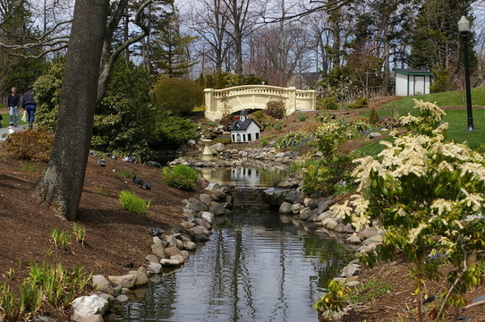 在公園里的小溪