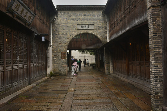 江南古鎮(zhèn)石板路