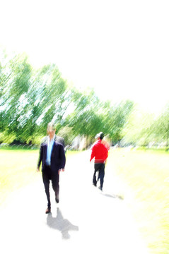 在公園里