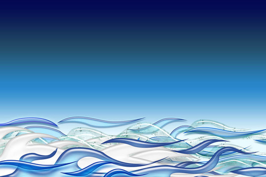 波浪的海洋