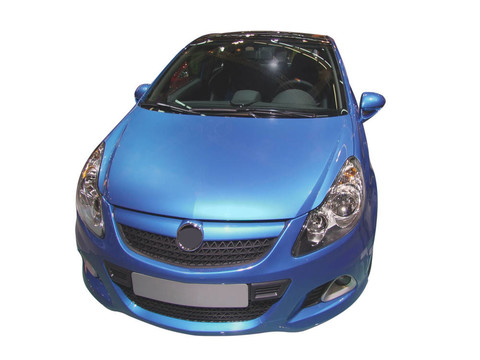 藍(lán)色的車