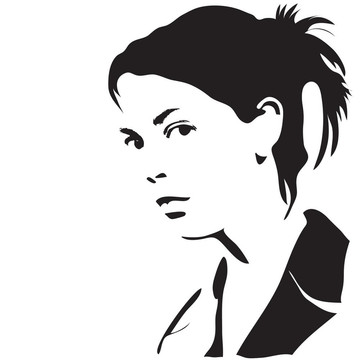 女人的剪影