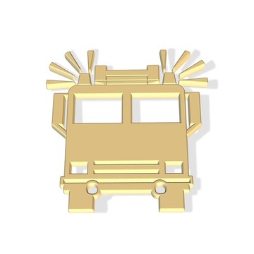 黃金消防車圖標(biāo)