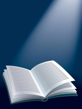 打開的書
