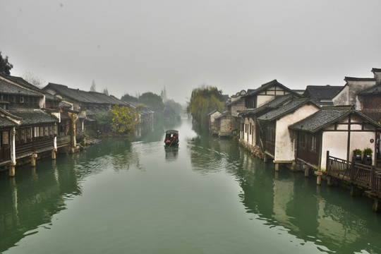 江南水鄉(xiāng)小船