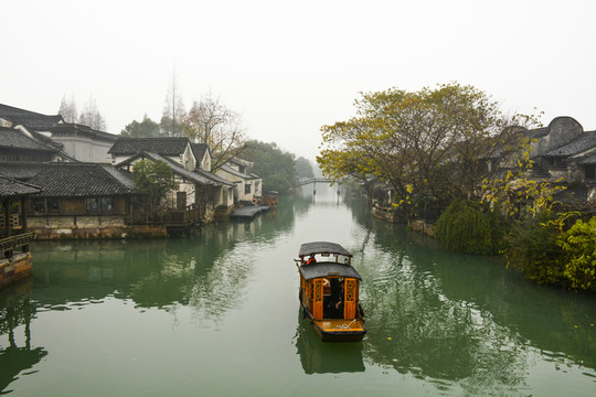 江南水鄉(xiāng)小船