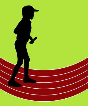 運動員的男孩