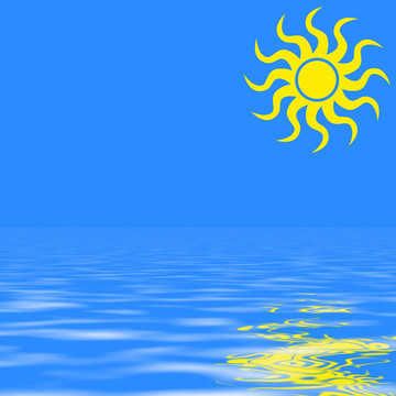 海上陽光燦爛的日子