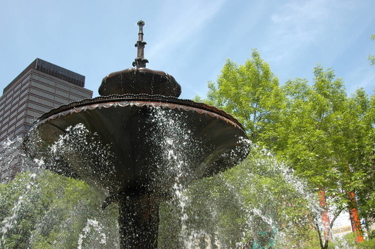 公園里的噴泉