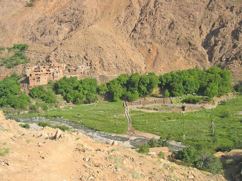 與綠谷山；Setti Fadma Atlas；寧烏里凱山谷；摩洛哥