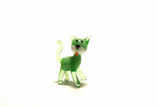 綠色玻璃貓