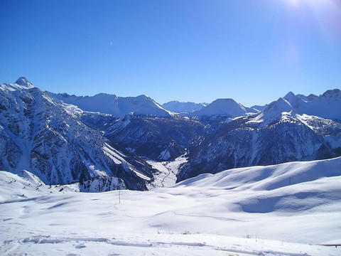 雪山阿爾卑斯山；Briancon；法國