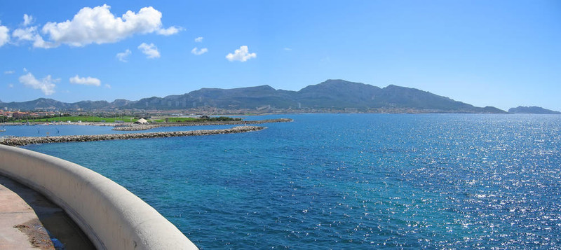 海岸公路去卡西斯；馬賽；法國(guó)南部；全景