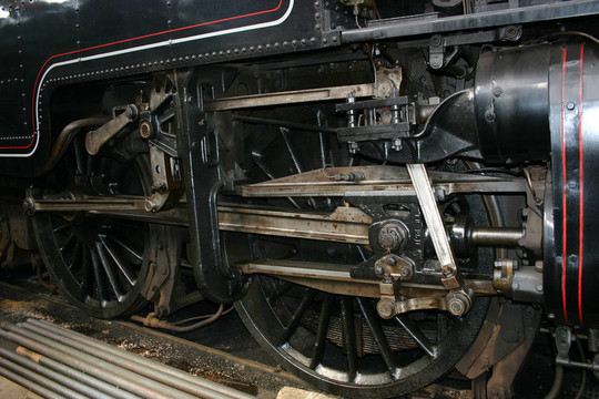 蒸汽火車車輪細(xì)節(jié)