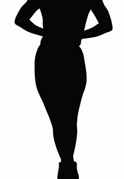 女人的剪影