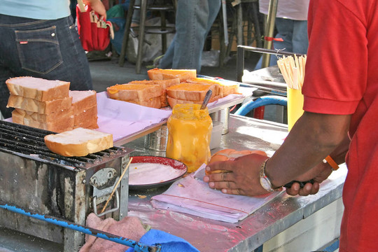 街頭食品；泰國