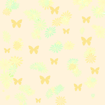 蝴蝶和花