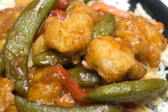 糖醋蝦飯