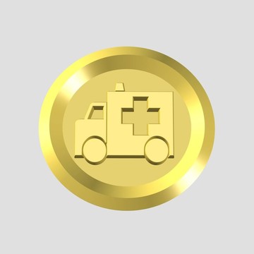金箭頭圖標