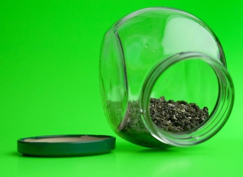 玻璃瓶綠茶