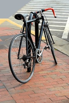 停放自行車