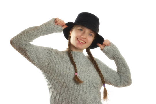 戴帽子的女人