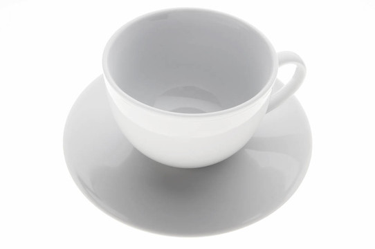 白色的咖啡杯