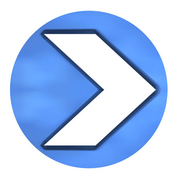 3D Azure箭頭按鈕