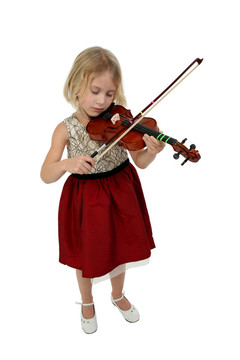 美麗的女孩與Violin